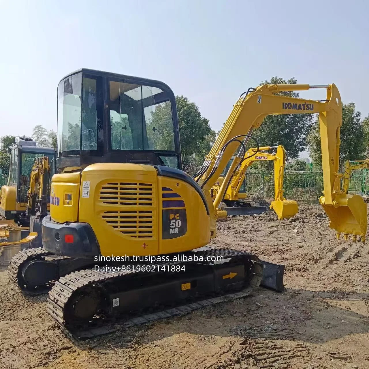 used excavator komatsu pc50mr with connect tube used small cheap excavator komatsu pc50 pc55mr-2