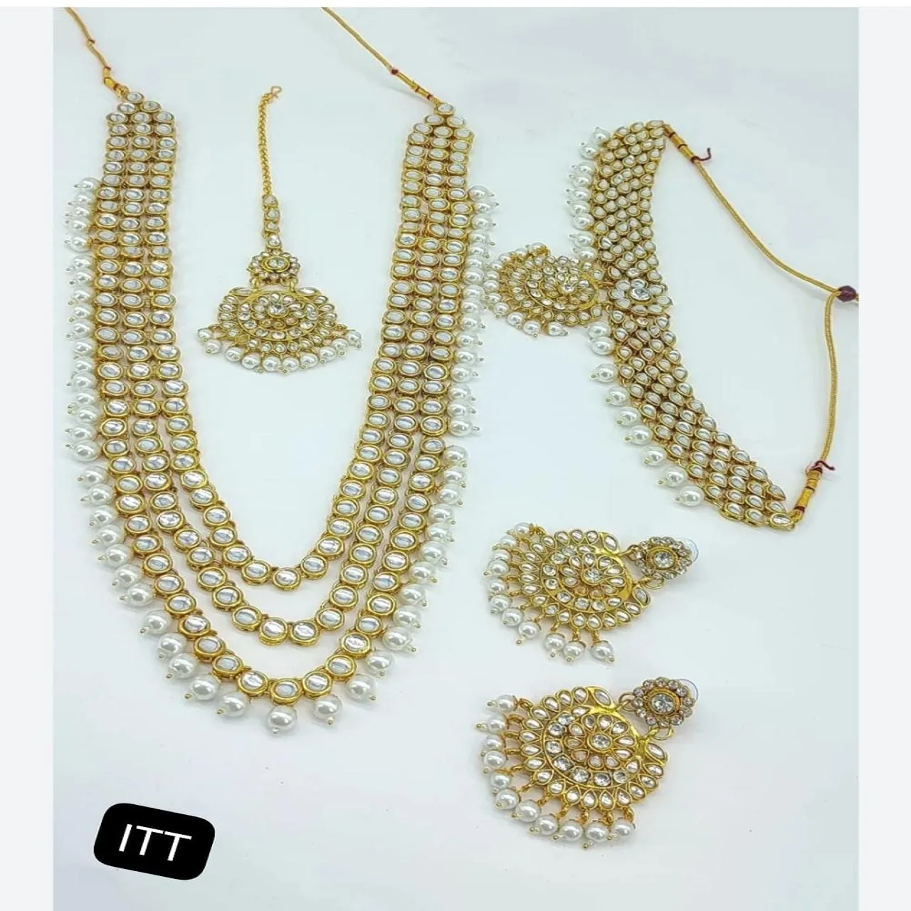 Top sale Handmade jaipur kundan meena jewellery high quality with designer quartz and agate beads