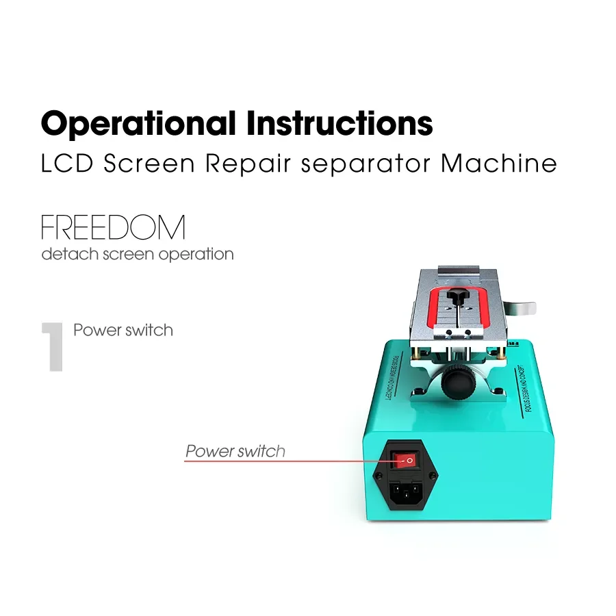 2022 Reballing Iseparator RF4 Vacuum Separator Machine Rotatable Touch Screen LCD OCA Separate Repair Machine