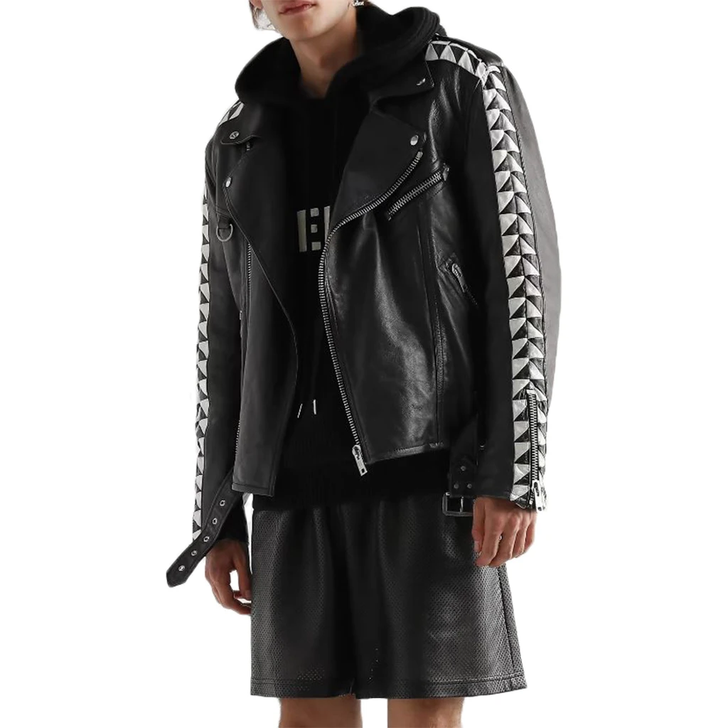 Genuine Best Quality Mens Slim Fit Classic Cropped Fashion motorcycle Leather Jacket High Street Moto Biker smart casual jackets