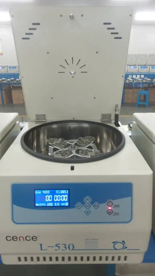 L530 Low Speed Desktop Centrifuge with 48 tubes swing rotor 48x15ml Swing Out Bucket Laboratory Centrifuge