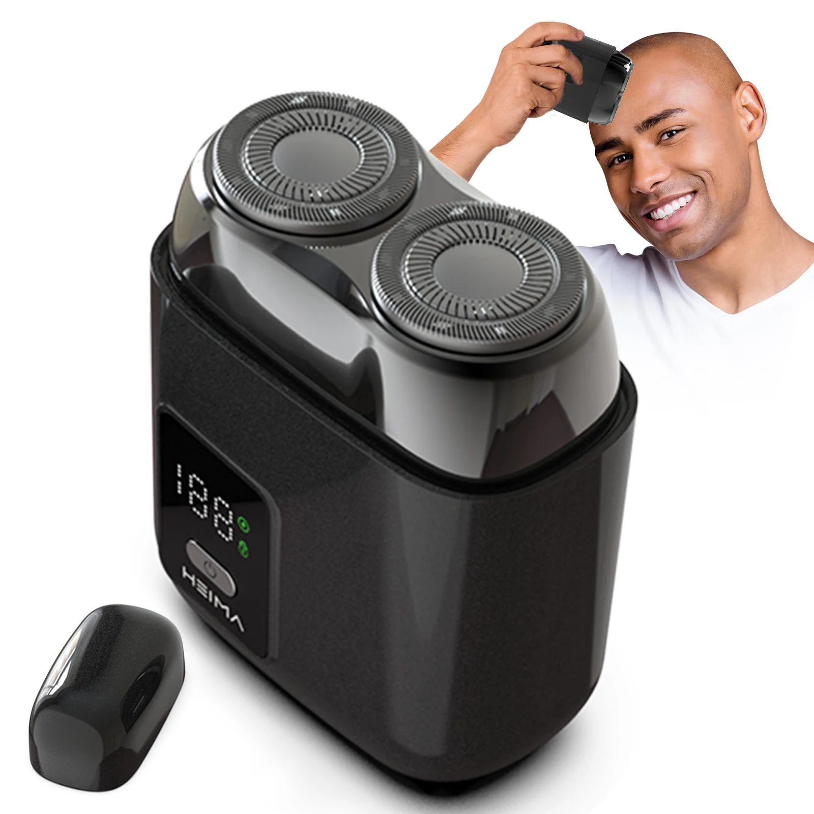 Full-Body Wash 2-blade Wireless Rechargeable Man Beard Razor Shaving Machine Portable Male Electric Razor