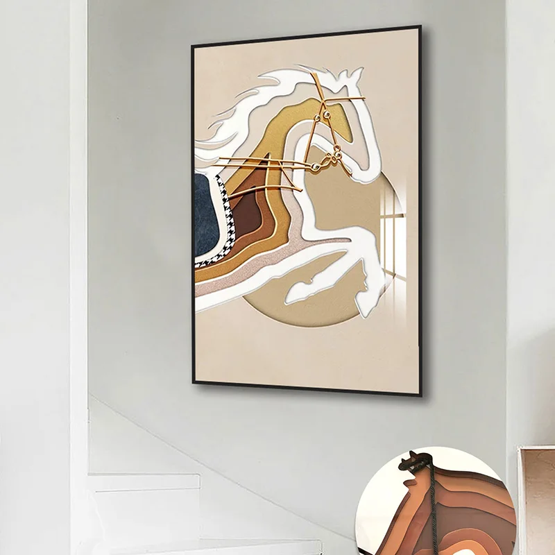 Hot Selling Modern Home Wall Decor Geometric Abstract Art on Canvas Watercolor Medium Showcasing Personalized Beauty