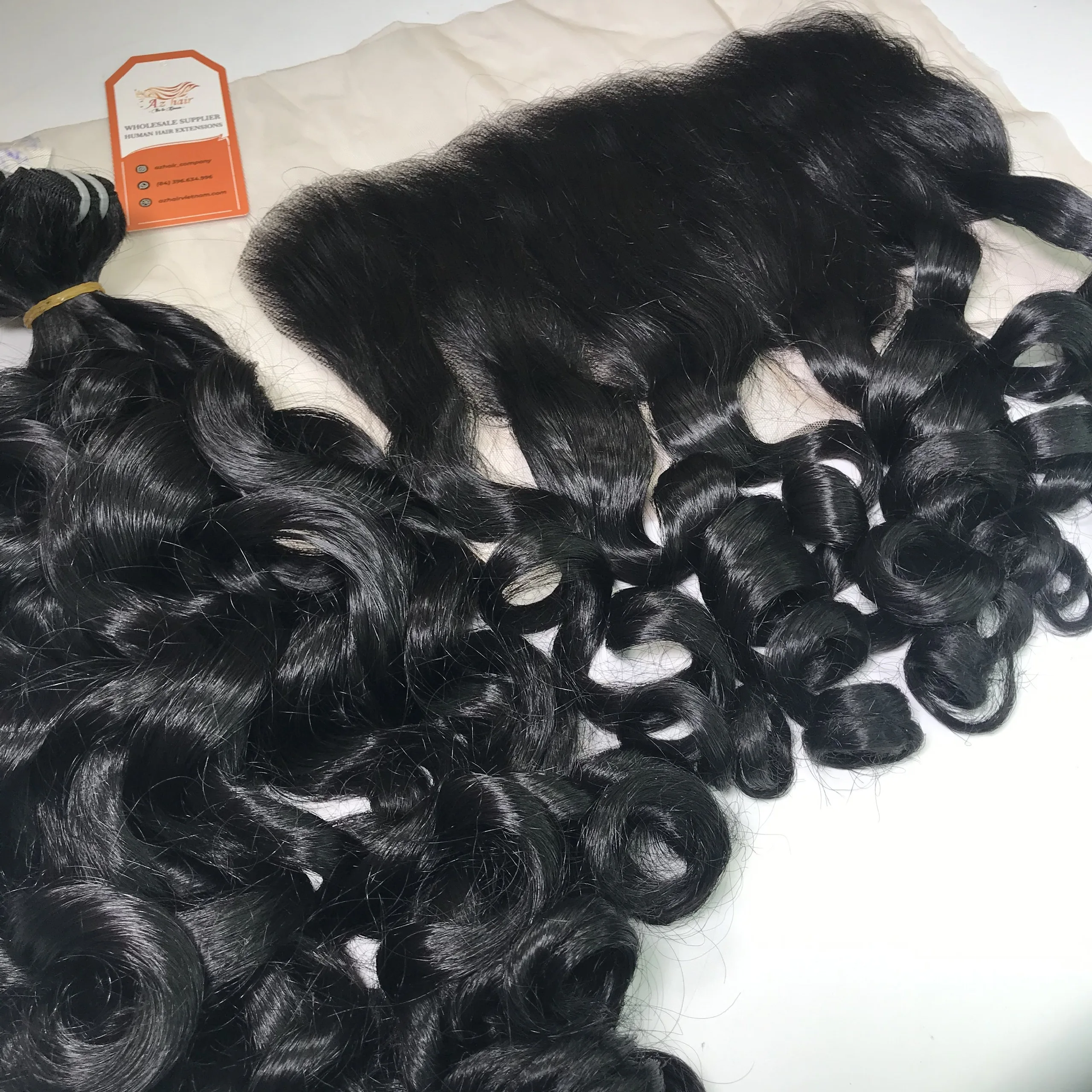 Curtical aliged remy ocean curly human hair extensions from wholesale hair vendors full length 8-32 inches