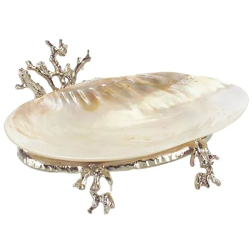 Trending Bowl with stand use for Home Hotel Restaurant serving dish decorative galvanized finishing Oval Aluminium serving Bowls