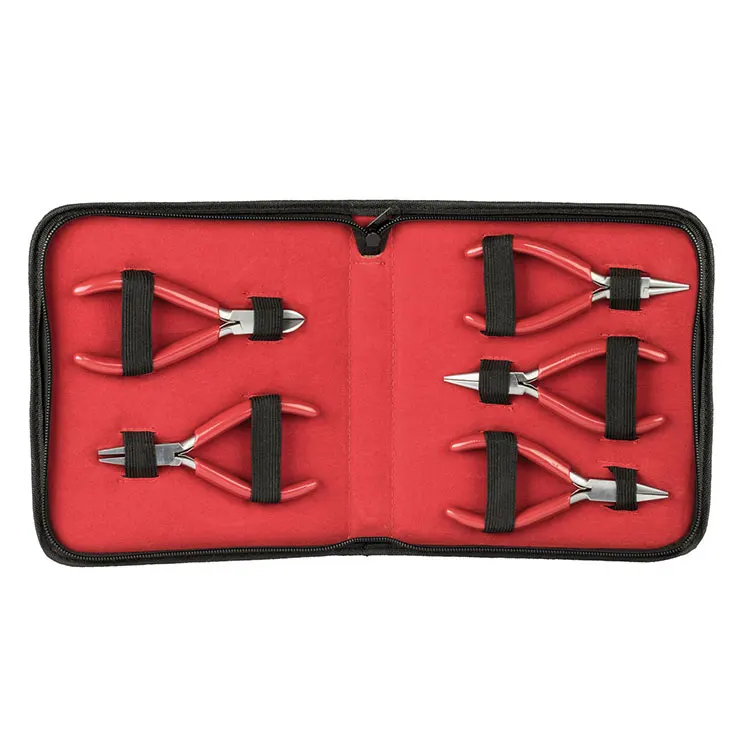 Set of Five Essential Jewelry Making Pliers - Pliers Set 130mm 5 Pieces