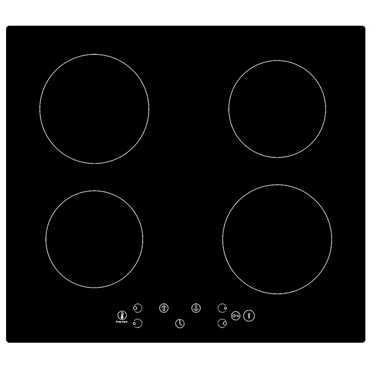 Luxury Kitchen Electric Stove Induction Cooker With 4 Burner Glass Panel Induction Cooker
