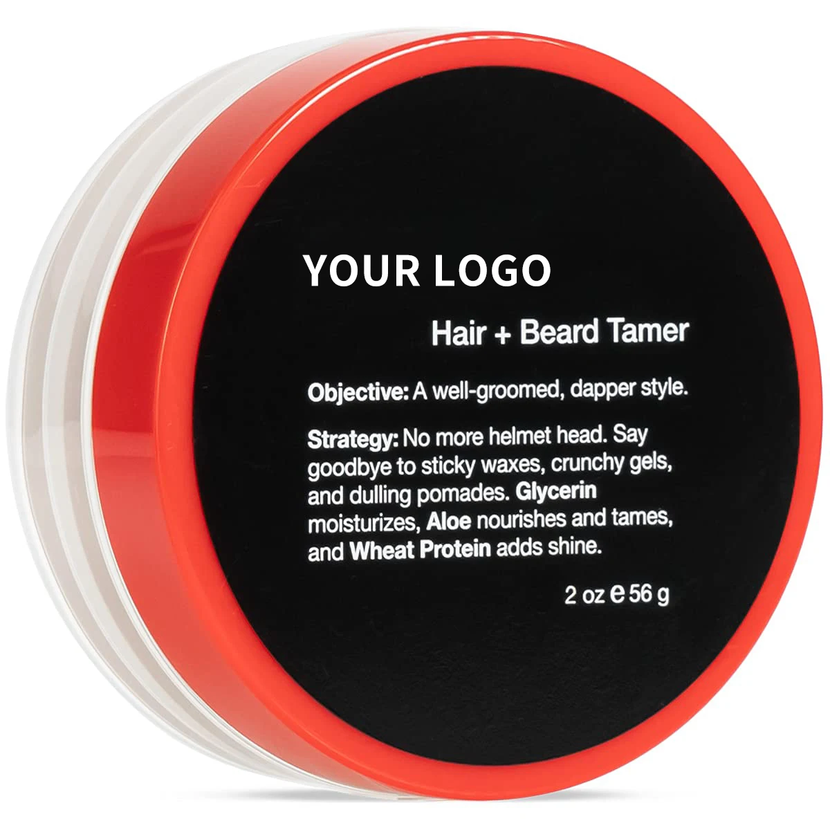 Private Label High Quality Natural Scented Organic Wax Beard Balm For Mens Grooming Mustache Care