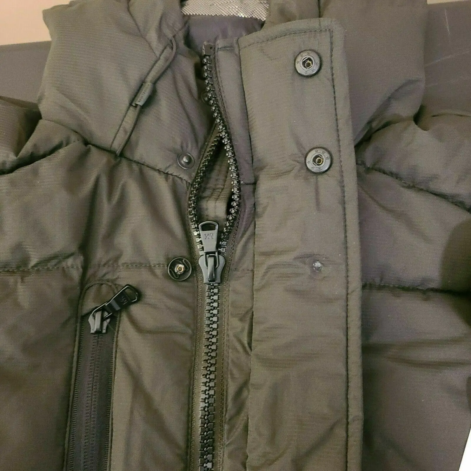 Wholesale High Quality Custom Logo Two Piece Suits Solid Color Plain Hoodie jacket bubble plain custom printed jacket