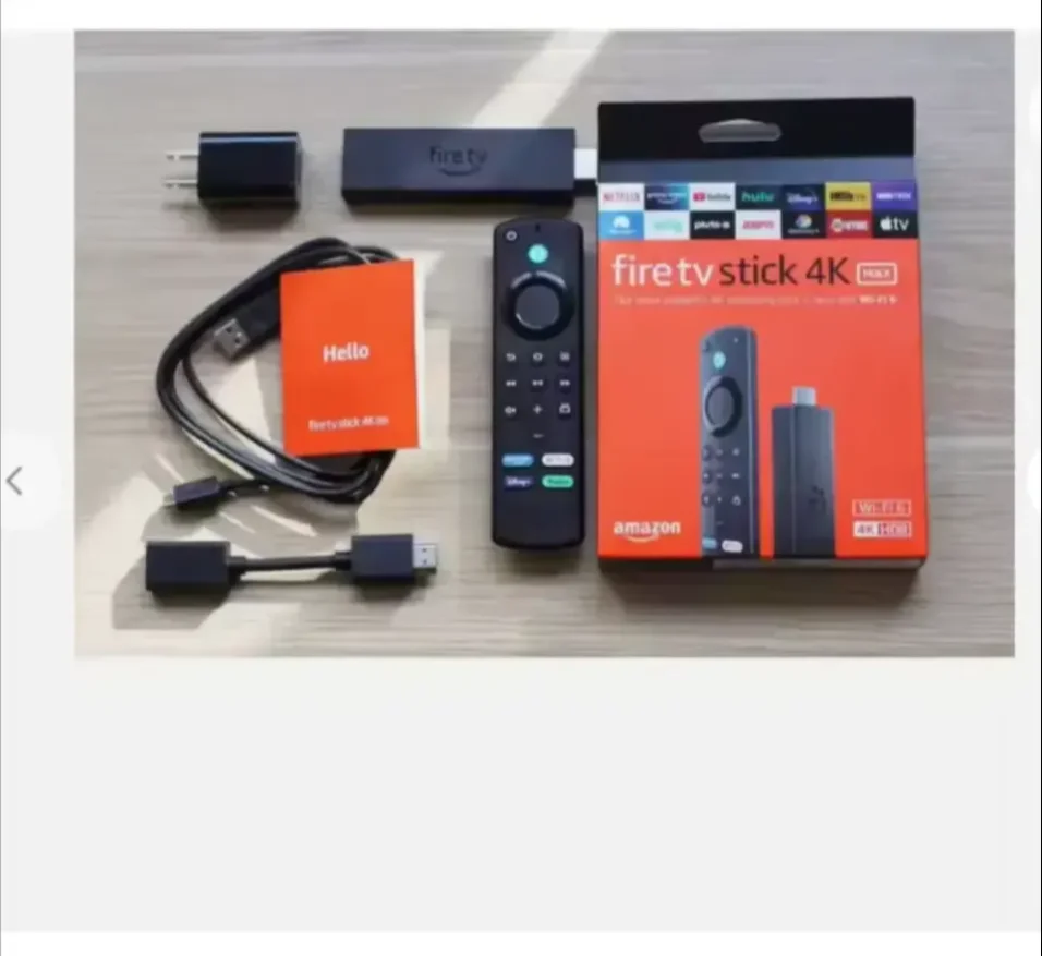 Лучшая Цена со скидкой Amazons Fire TV Stick 4K блестящий качество ТВ и умное домашнее управление бесплатное живое телевидение