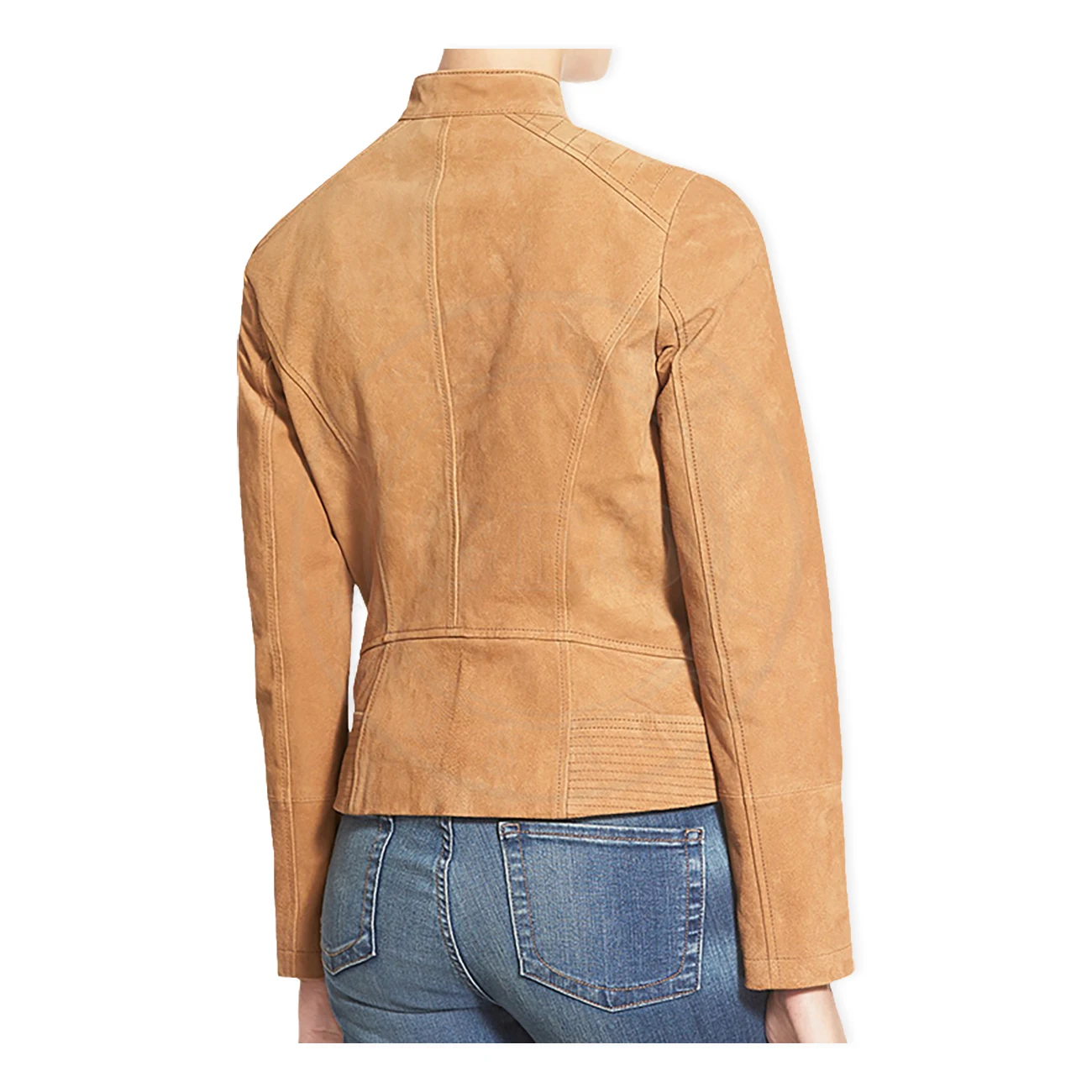 Women Goat Suede Genuine Fashion Leather Jackets