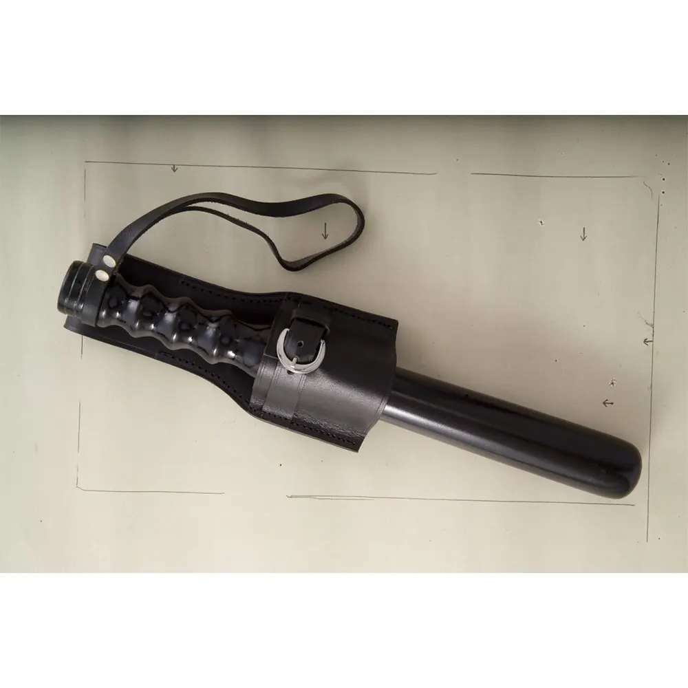 factory price Portable Stick Tactical wood baton with leather holder baton