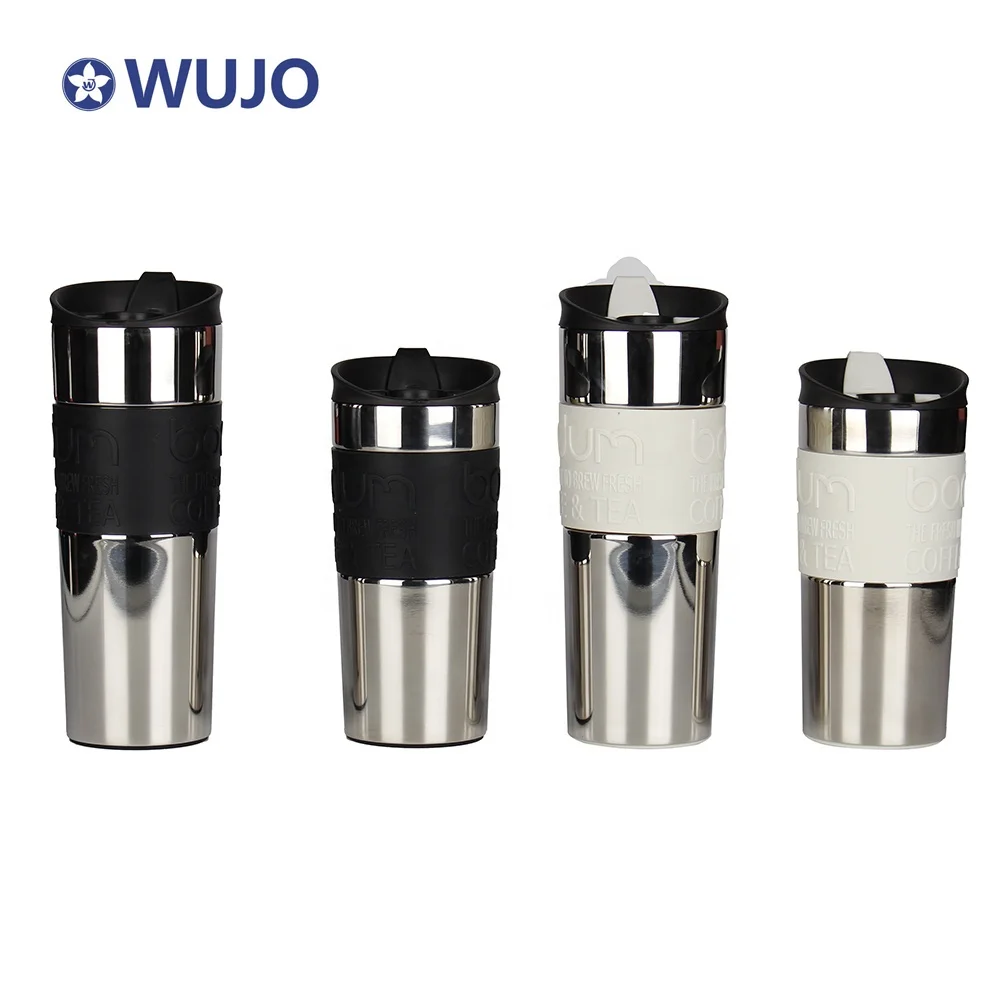 Factory Supply Directly 350ml 500ml Stainless Steel Double Wall Insulated Wine Tumbler With Bpa Free Lid And Sleeve