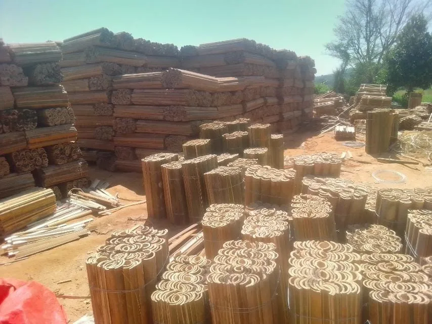 Garden Dried Bamboo Cane Stick  Pole - Natural Bamboo Slats Bamboo Strip Split Bathroom Products