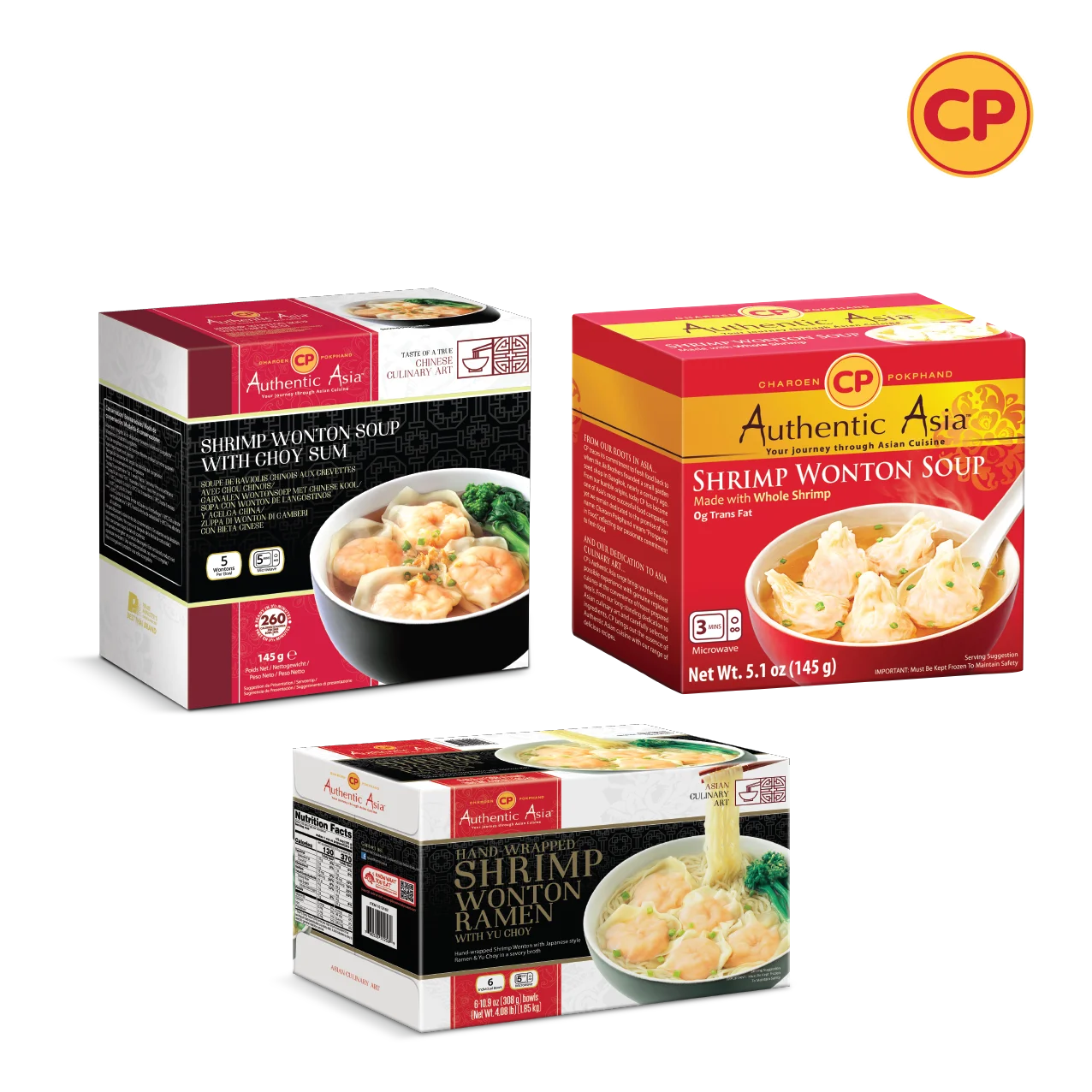 CP Таиланд готовый к употреблению премиум приготовленный креветка Wonton