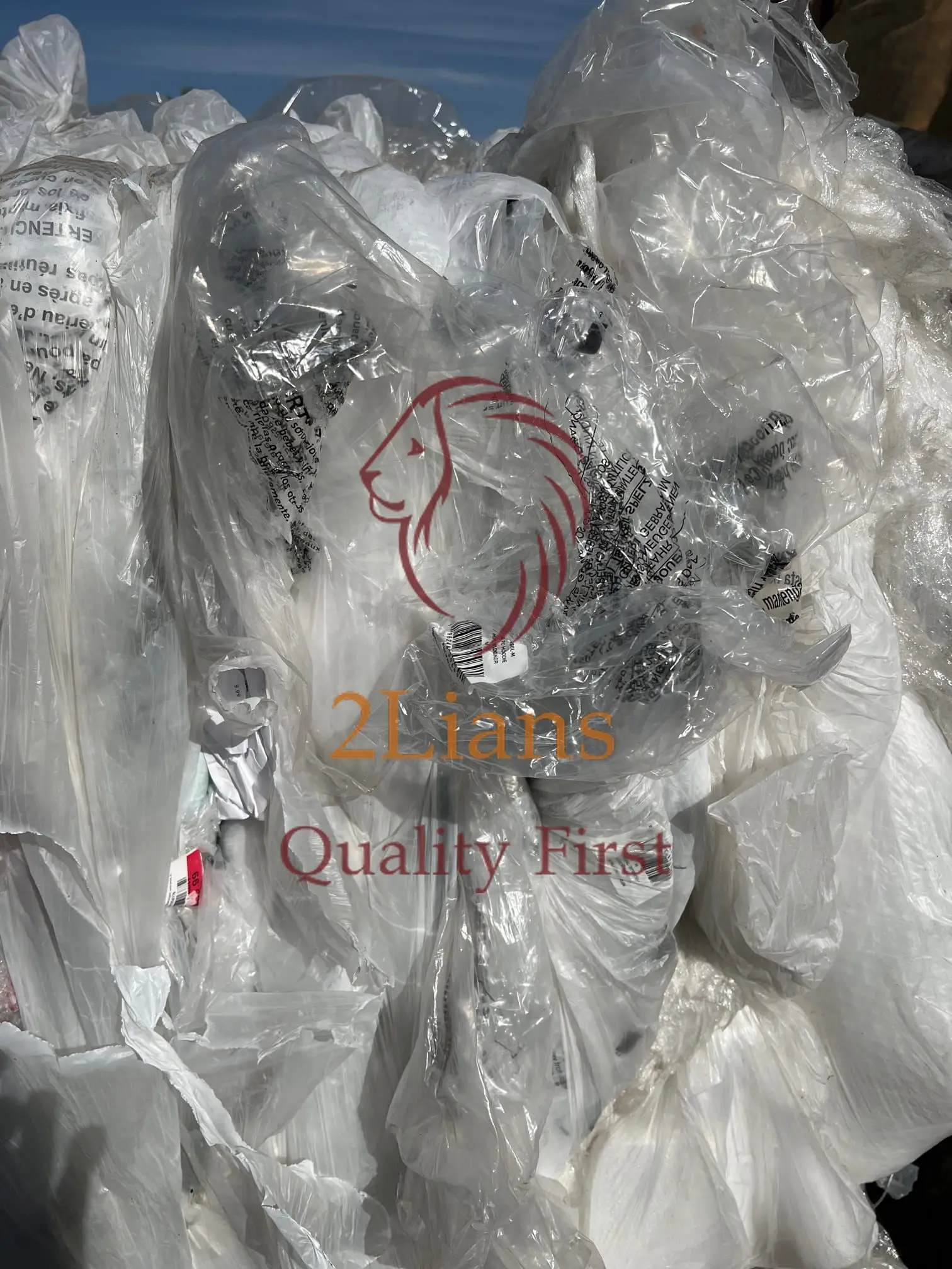 LDPE Film Garment Bag Plastic Scrap Material For Sales