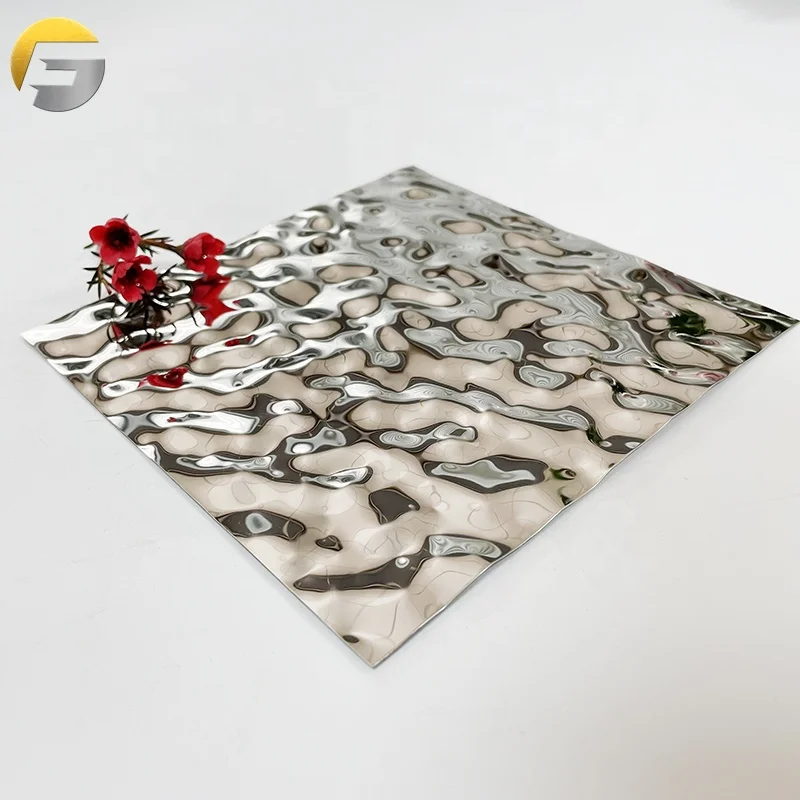 Рельефный лист из нержавеющей стали ZE177 с серебряным покрытием