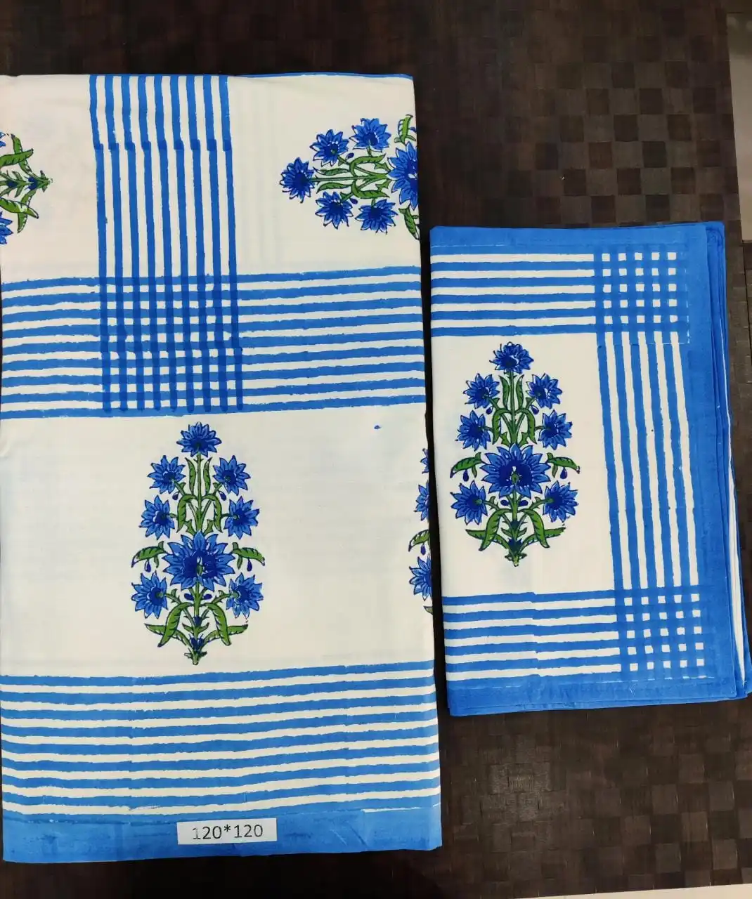 custom made 100% cotton printed bed sheets in floral patterns available in jumbo sizes of 120*120 inches