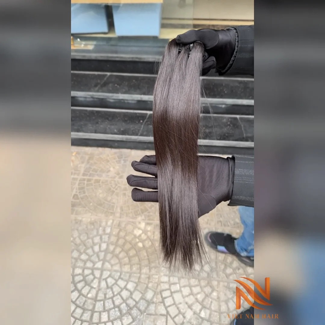 Chestnut Brown Long Durable Natural Human Hair 100% Real Hair Cuticle Aligned Weaving Wholesale Hair Extensions