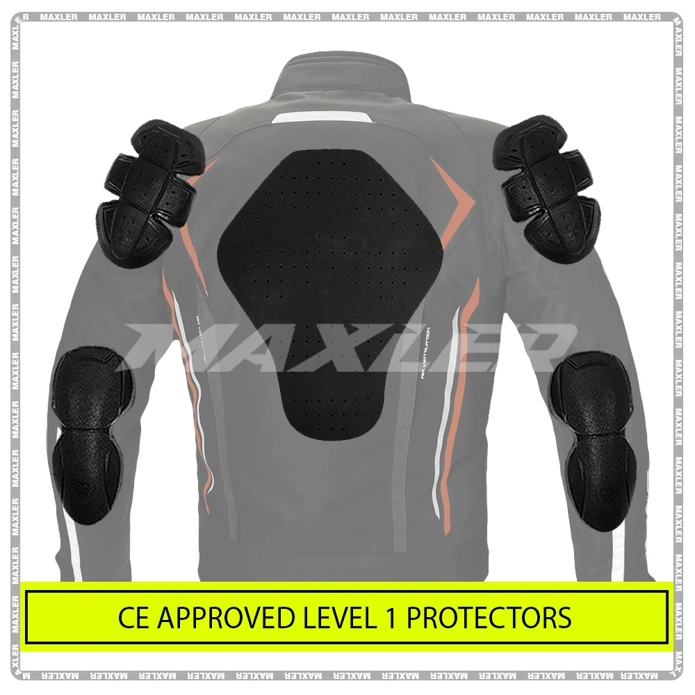 Men Black Hi Viz Motorbike Motorcycle Waterproof Cordura Textile Jacket Collection homologation CE Approved Homologated Process