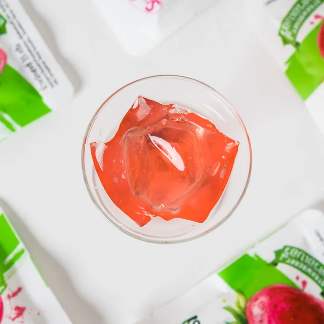 High Quality Ko Ko Jelly 35g. Strawberry Flavor Jelly Carrageenan Mixed Konyakku Product of Thailand