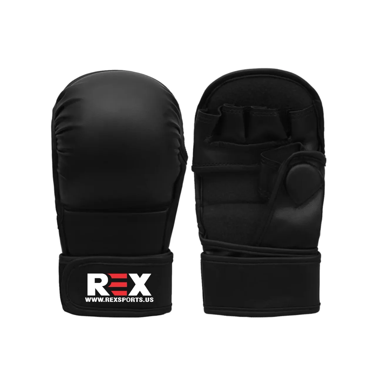 Premium Durable MMA Grappling Gloves PU Synthetic Leather OEM Wholesale Price Shooter Model Black Reinforced stitching Gloves