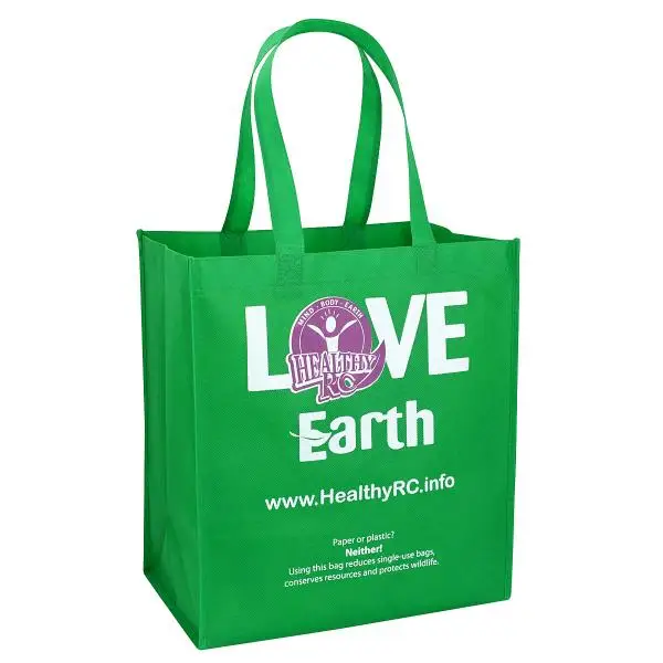 Eco Friendly Grocery Shopping Tote Bag Custom Logo Printed And Multicolor Reusable PP Non Woven