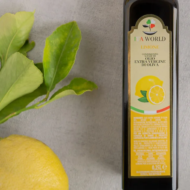Оливковое масло высшего качества, Сделано в Италии, ароматизированное лимонное масло Itaworld для ресторанов и частных этикеток