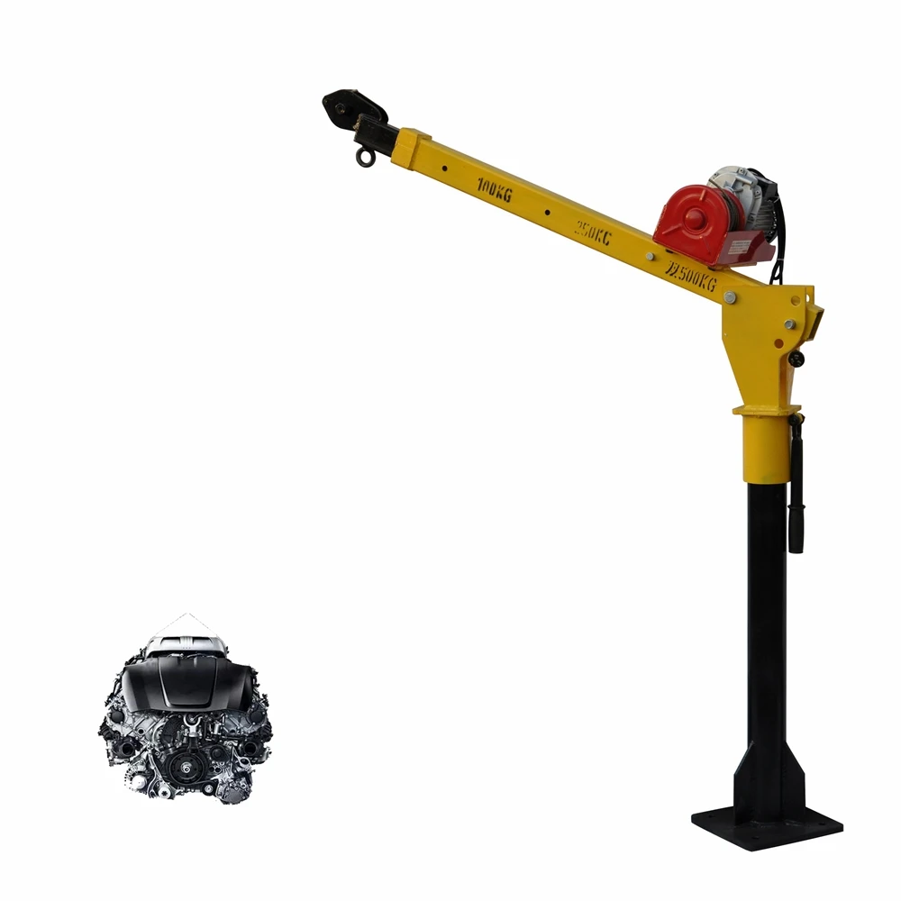 2000lbs 900kg небольшой передвижной портальный (настенный поворотный гидравлический складной двигателя магазин автокран с Кабельная лебедка