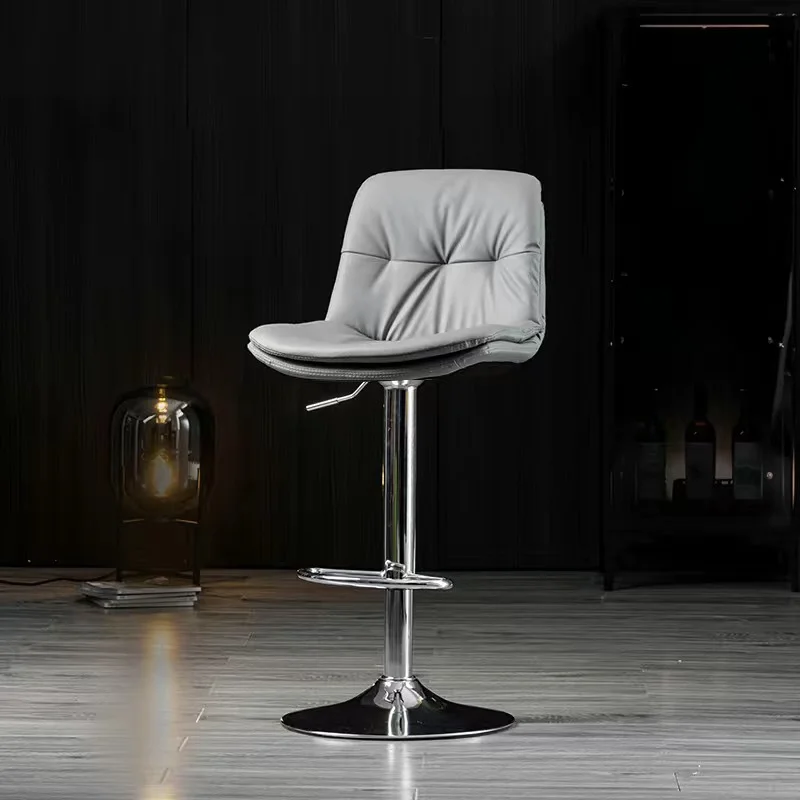 JBY-79 Bar Chair Counter Furniture Metal Velvet Swivel Leather High Gold Modern Luxury Kitchen Stool Bar Chairs For Bar Table