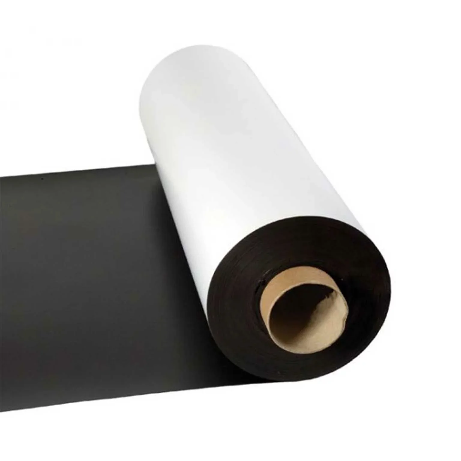 1.5m x 30cm Non-adhesive Surface of White PVC Coated Magnetic Vinyl 1.5mm Thickness