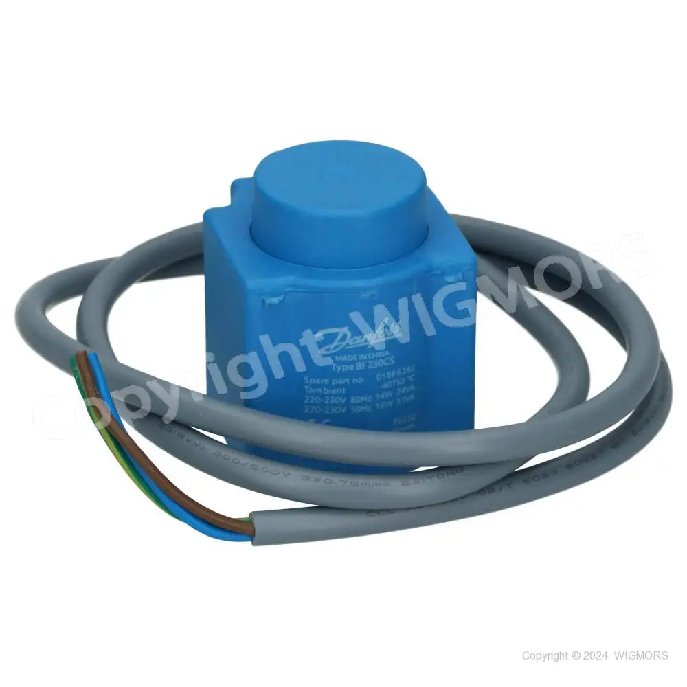 Соленоидная катушка Danfoss BF230CS кабель 1 00 м напряжение питания [V] AC: 220 - 230 Multi pack 018F6282