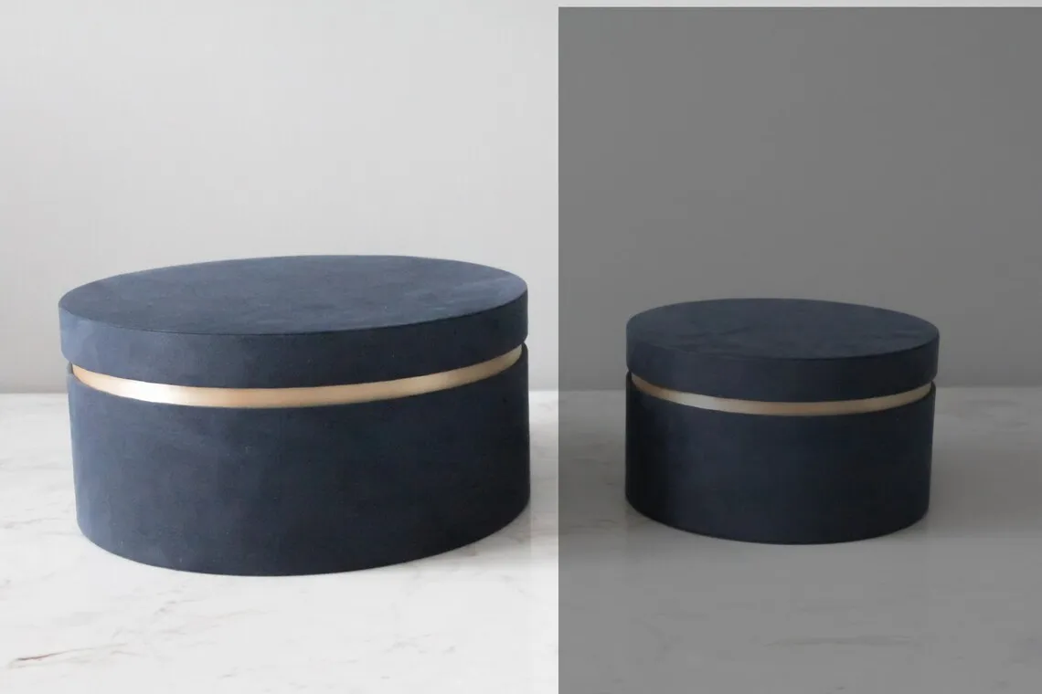 Wholesale Custom Logo Round Velvet Box Gift paper package Box