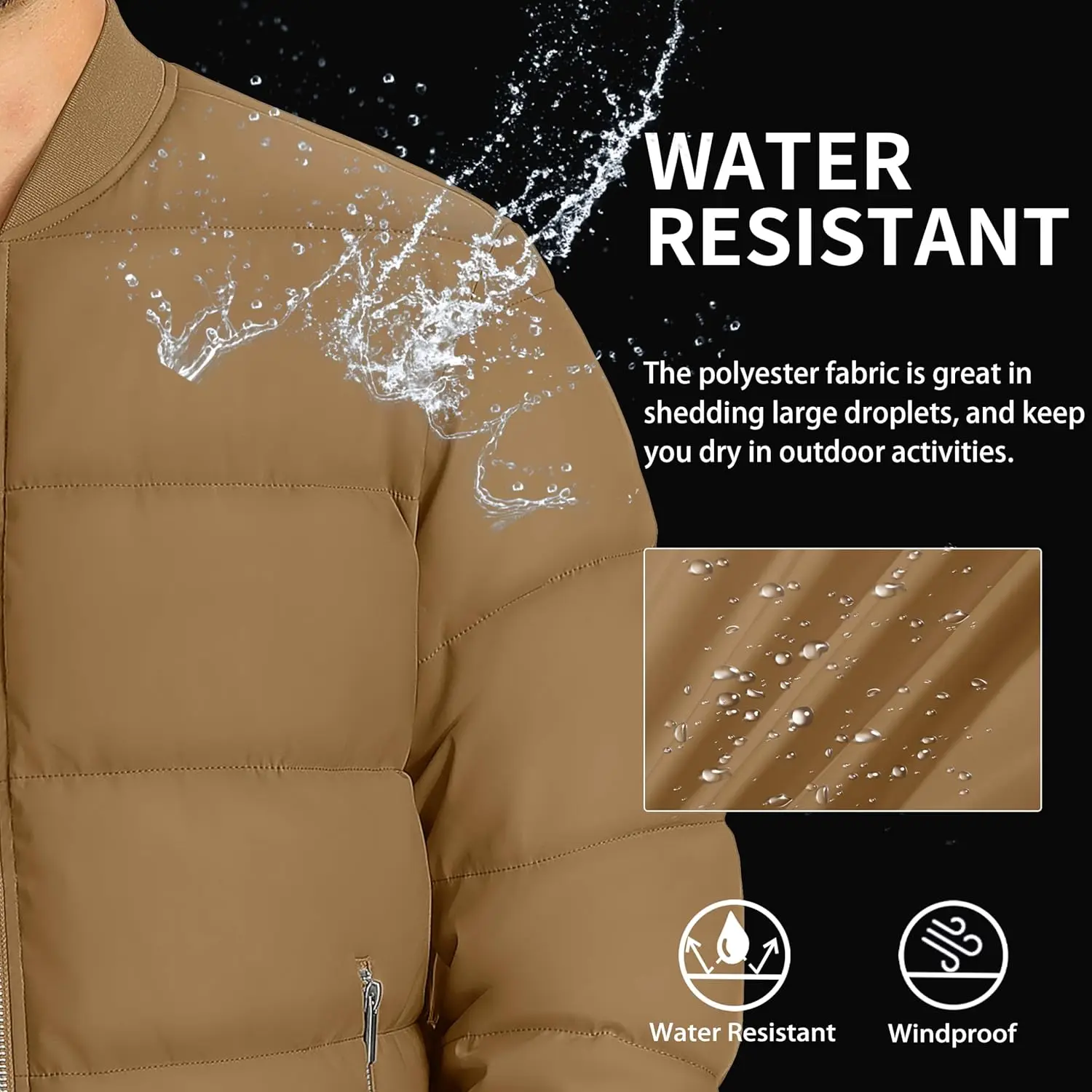 High Quality Custom Logo Casual Winter Puffer Jacket Men Warm Thick Nylon Bomber Outwear Custom Design High Visibility Outdoor