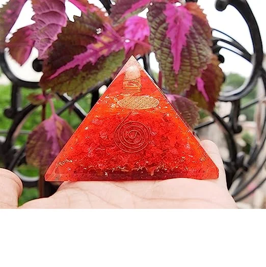 Высококачественная Пирамида оргонного глаза тигра с селенитовой органитовой пирамидой и малахитовым камнем целебные кристаллы камень из чакры
