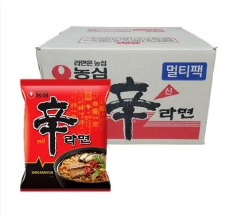 Nongshim Shin Ramyun лапша быстрого приготовления чашка Ramen Ramyun Корейская острая лапша, Европейская популярная еда в мире
