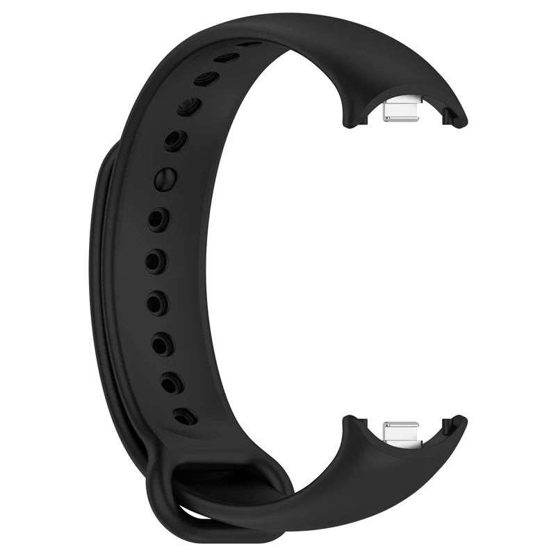 New Arrivals For Xiaomi Mi Band 8 colorful Silicone smart sport Bracelet Wristband Straps with metal connector