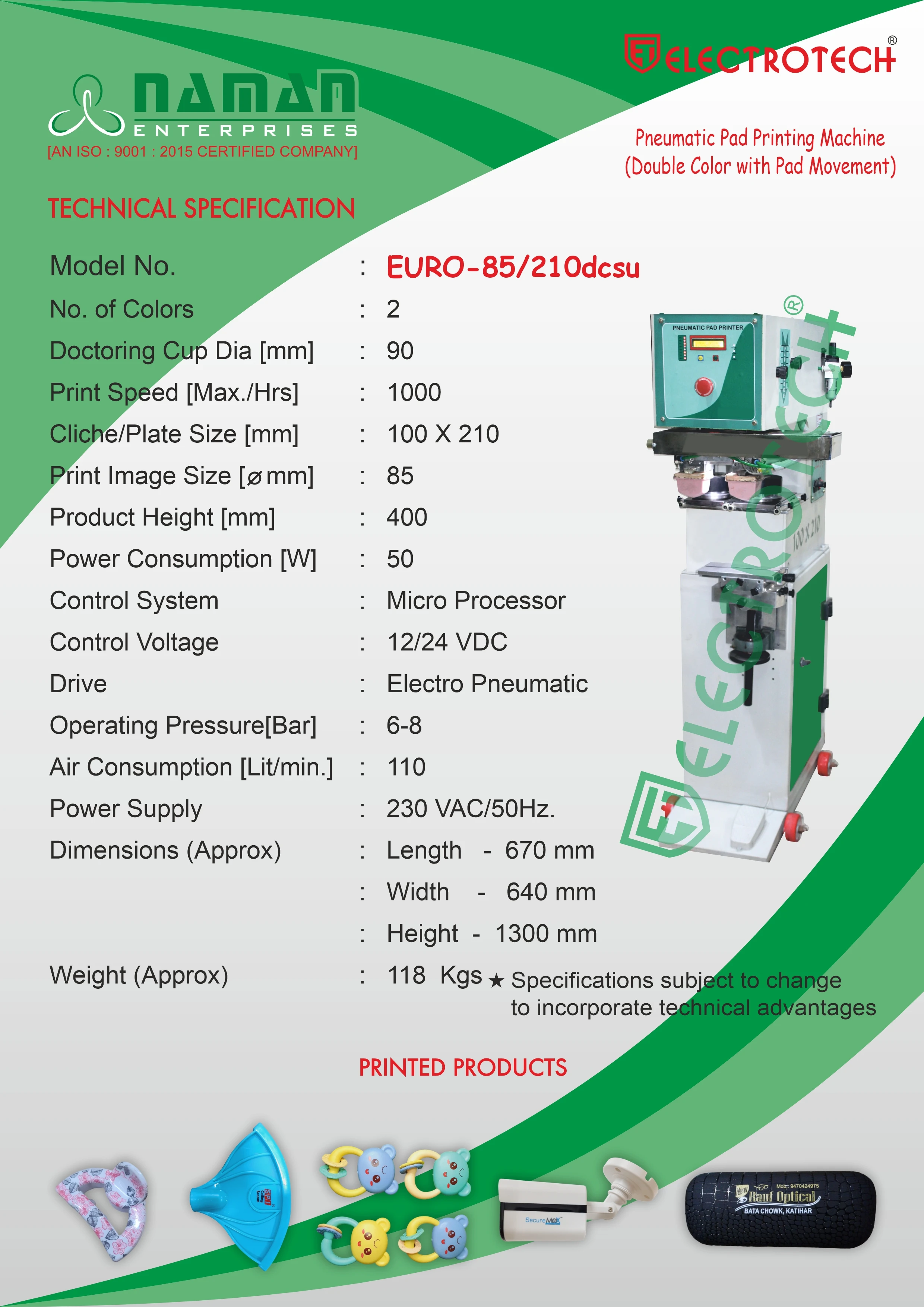 New Double Color Pneumatic Pad Printing Machine Household & Electronic Items 2-Color Sealed Ink Cup Printer PLC Core Components