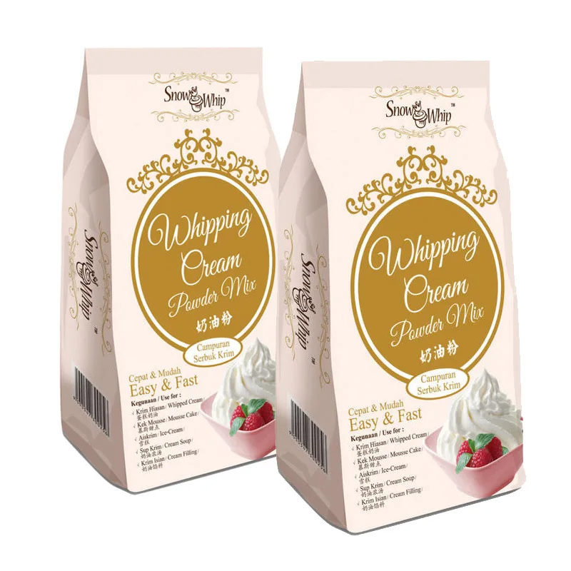 Super Convenient New Arrival 500g Per Box Halal Vanilla Milk Snow Whip Whipping Cream Powder