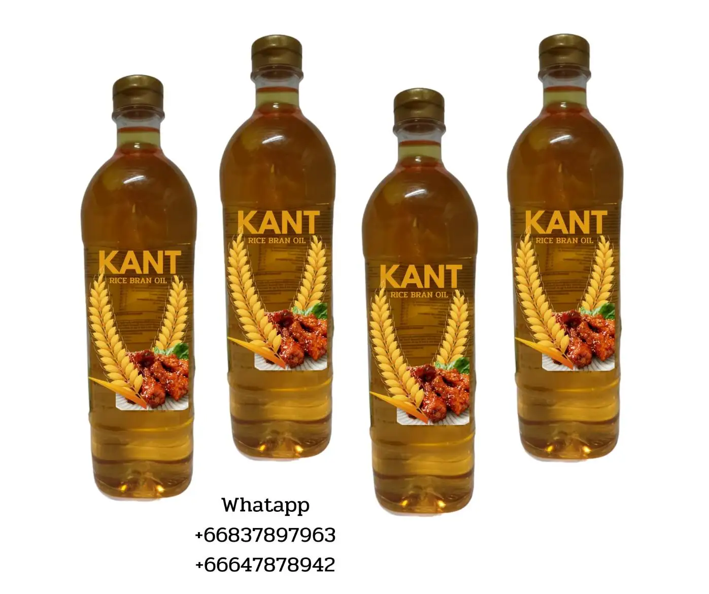 KANT rice bran oil hommali jasmine product of thailand KANCHEEWALANAD company limited raw bulk premium grade bottle plastic