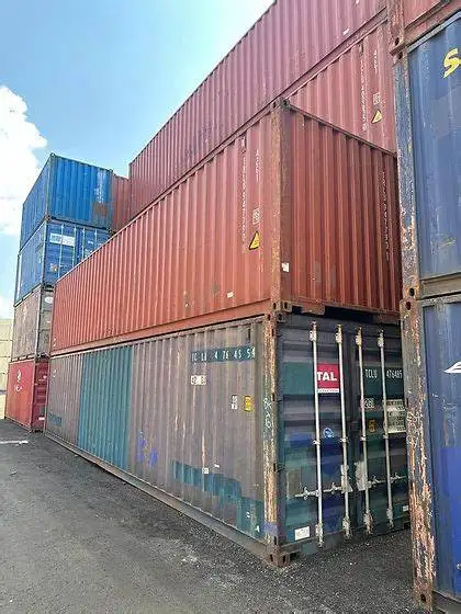 Используемые плоские стеллажные контейнеры 40ft 20ft подержанные
