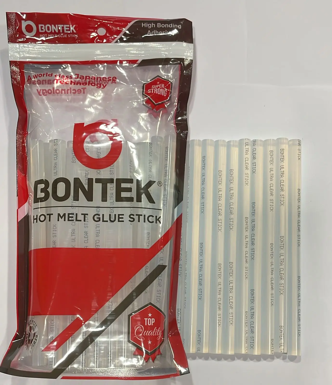 Высококачественный термоплавкий клей bontek, ультра прозрачные соединения с древесным картонным драгоценным камнем и т. д., диаметр 11 мм, термоплавкий клей