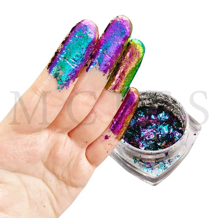 New Cosmetic Grade Chameleon Powder Magic Mirror Powder Flakes For Eye Shadow Nail Art And Lip Gloss