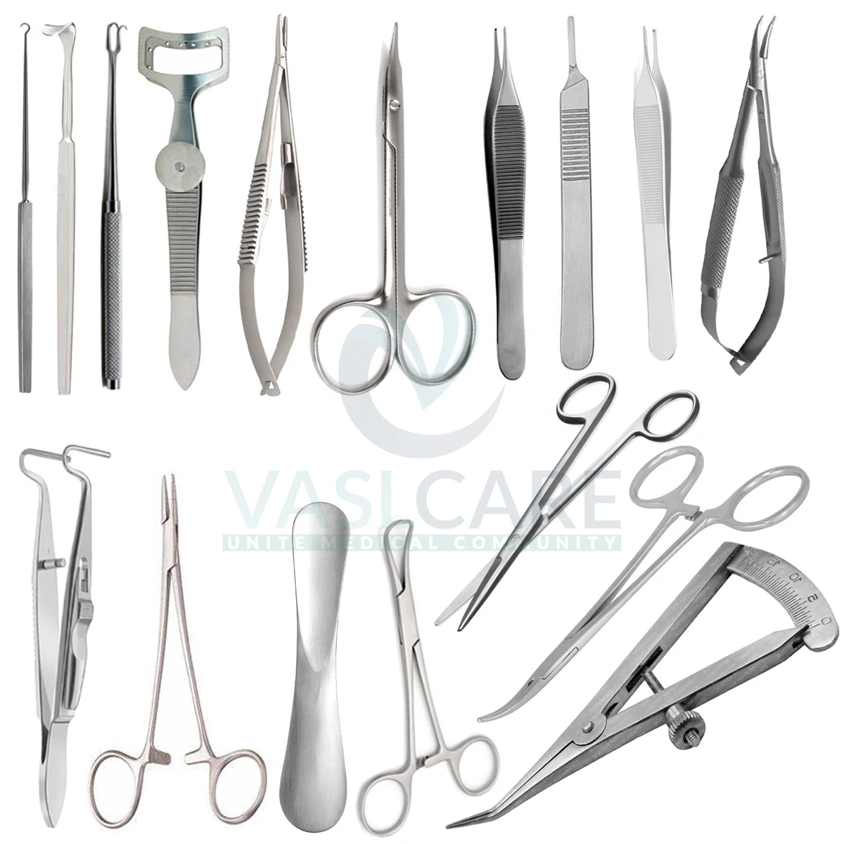 Blepharoplasty Set Eye Surgery Surgical Instruments Major Eyelid Micro Plastic Basic Ophthalmic Rhinoplasty Double Set 17pcs