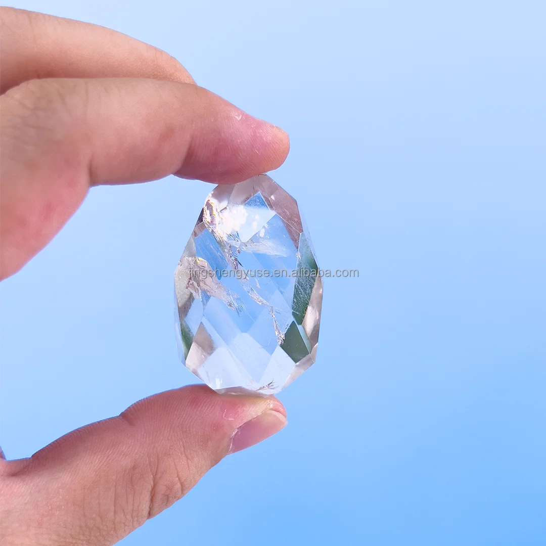 Wholesale Natural Faceted Flame Clear Quartz with Clear Crystal for Healing and Decoration