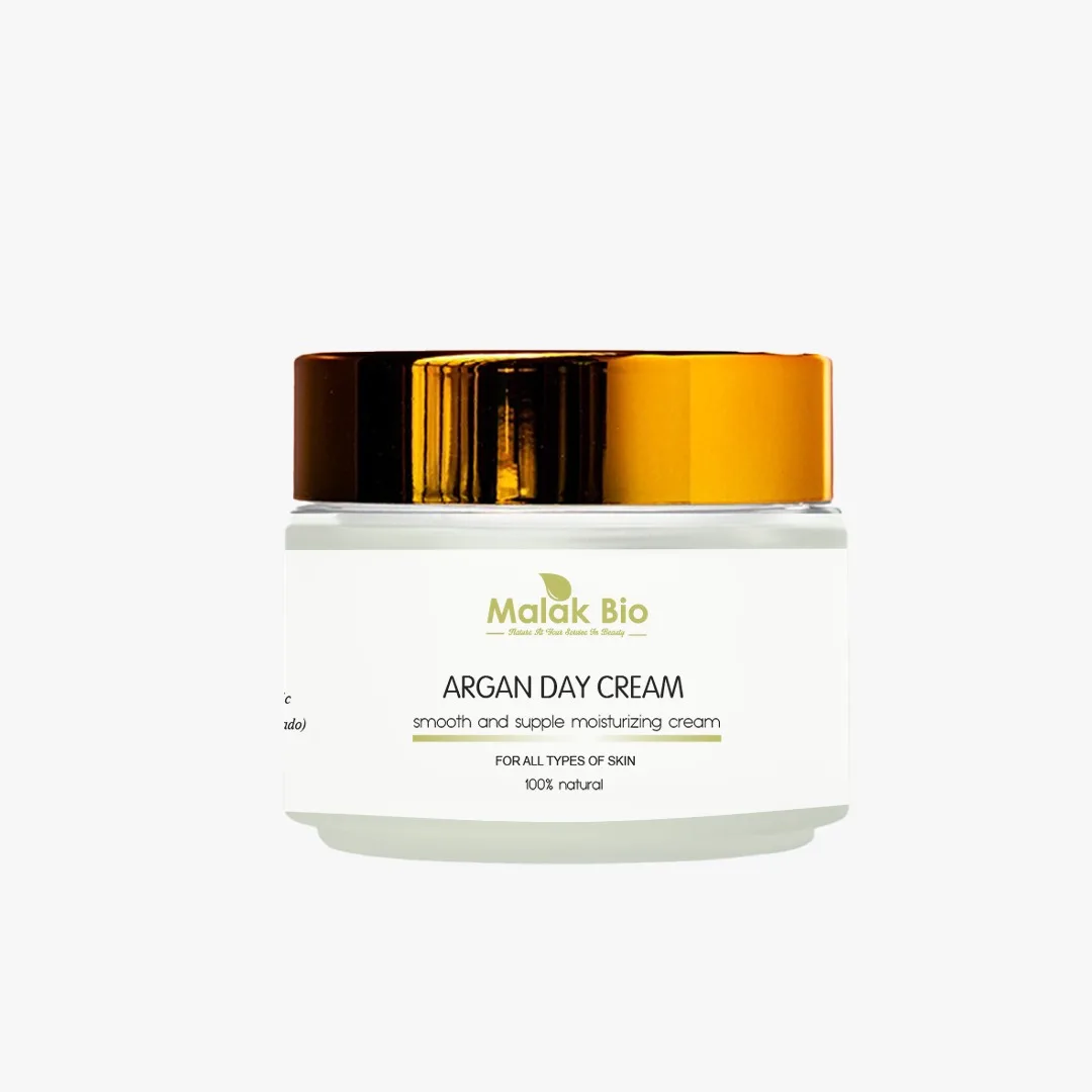day cream with argan oil 50 gr for skin and face natural products skincare malak bio clean hydratation for men and women all ski