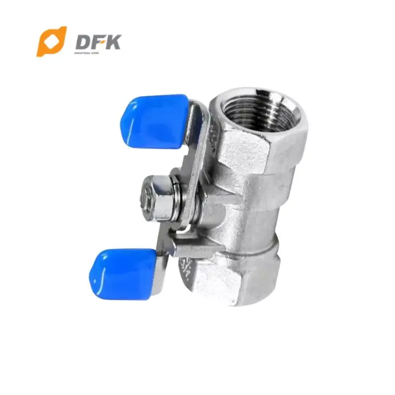 SUS Butterfly Valve Handle Control Female Ball Valve