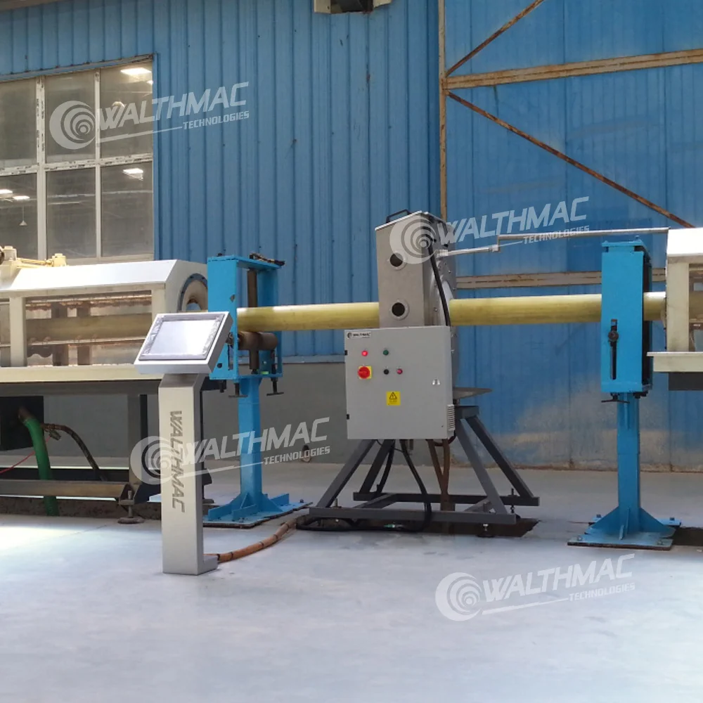 24 hours monitoring Online ultrasonic wall thickness test machine for plastic pipe