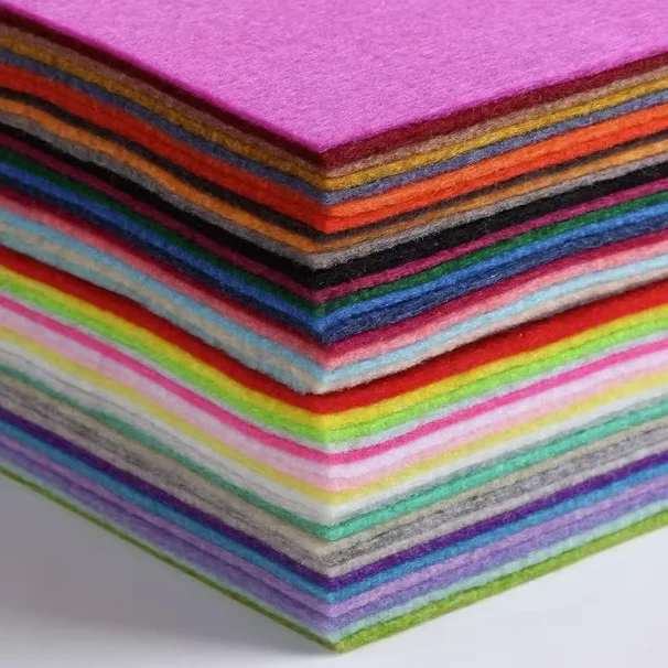 Wholesales Needle Punched Colorful Non Woven Felt Fabric For Art Craft Screen