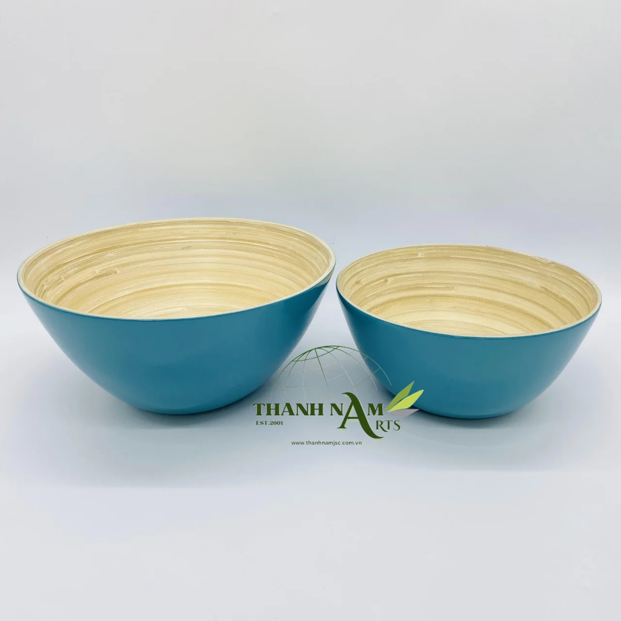 2024 Customizable Eco-Friendly Lacquer Bamboo Salad and Soup Wood Bowl Sustainable Feature Made in Vietnam .